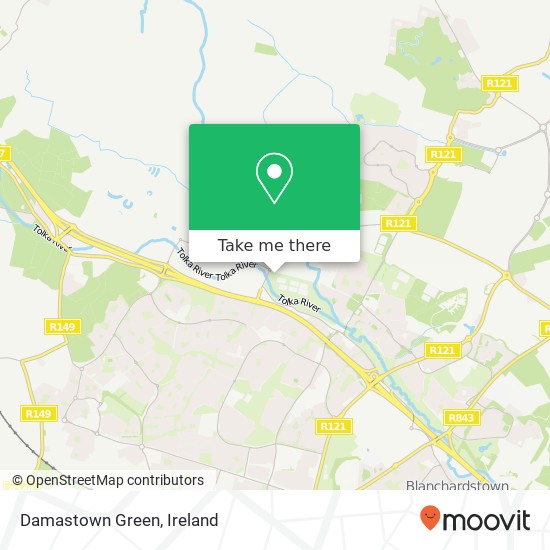Damastown Green map