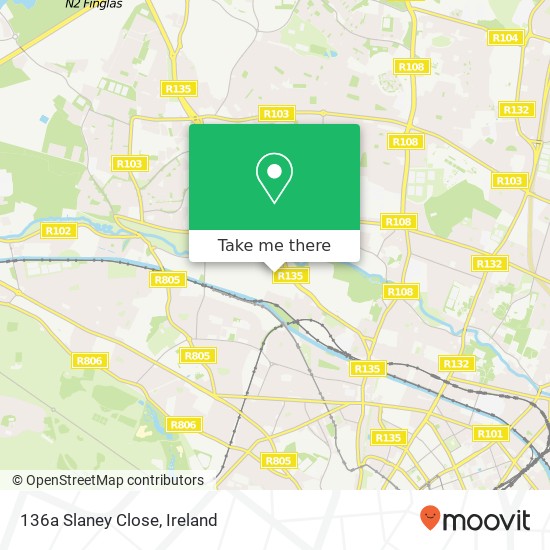 136a Slaney Close map