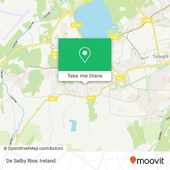 De Selby Rise map