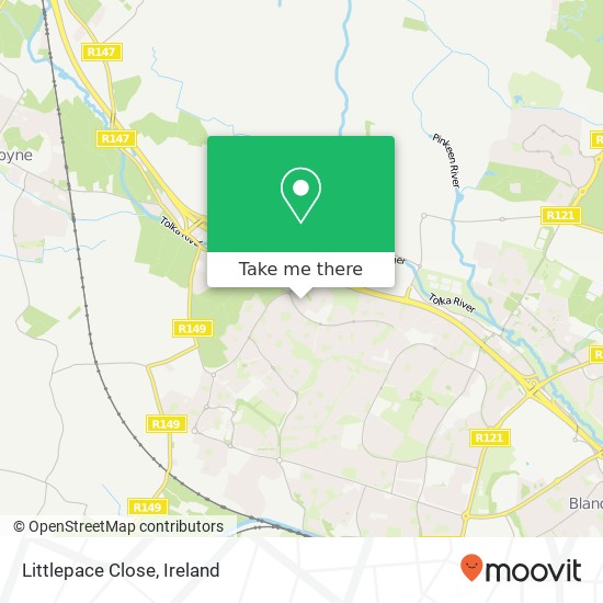 Littlepace Close map