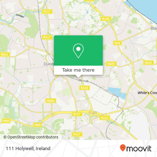 111 Holywell map
