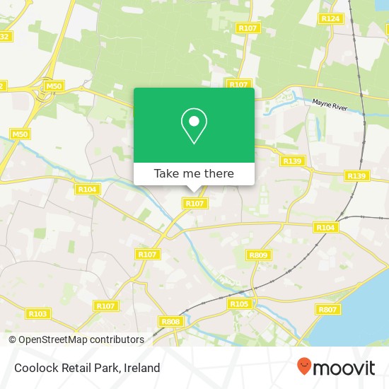 Coolock Retail Park map