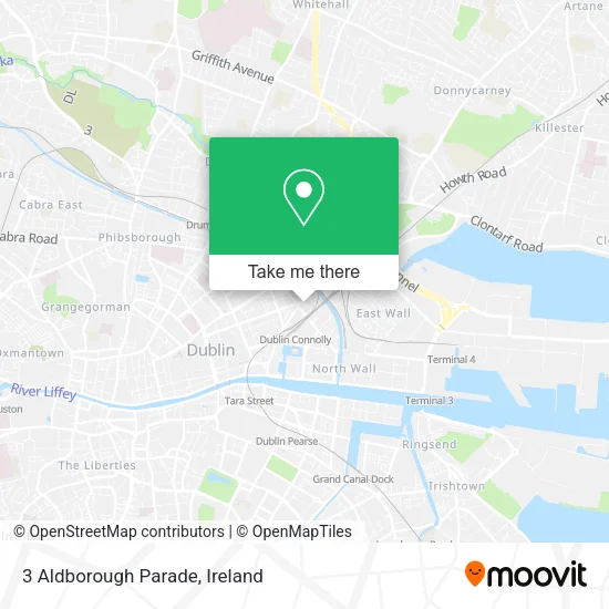 3 Aldborough Parade map