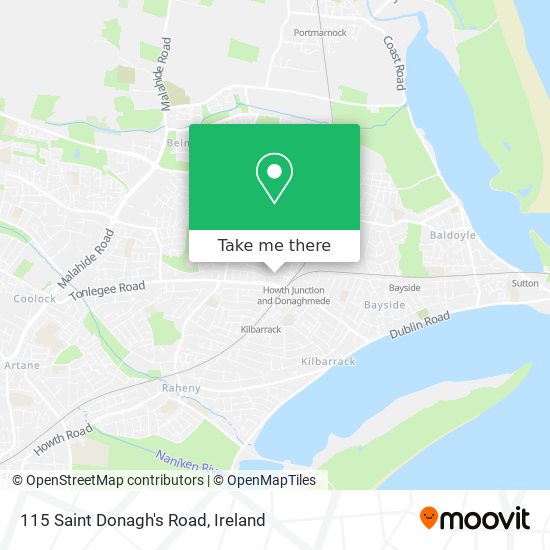 115 Saint Donagh's Road map