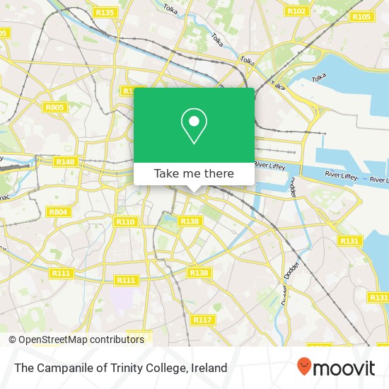 The Campanile of Trinity College map