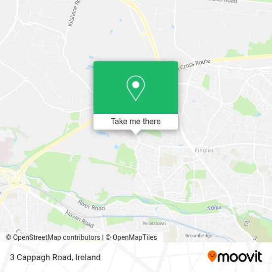 3 Cappagh Road map