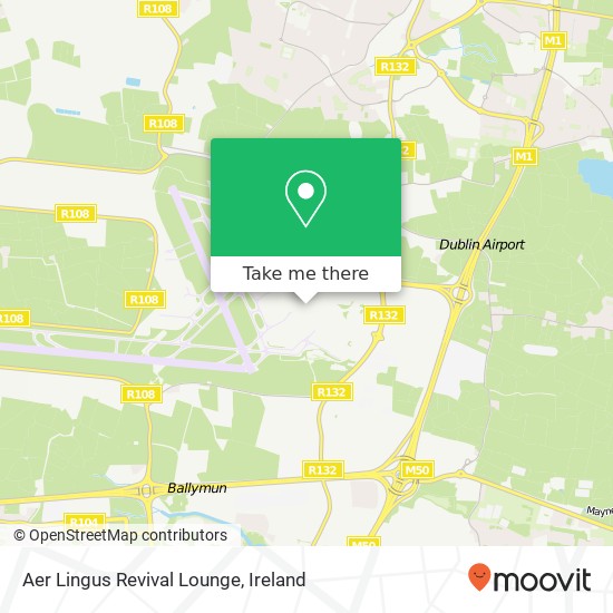 Aer Lingus Revival Lounge map