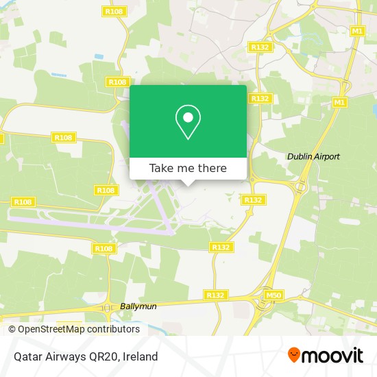 Qatar Airways QR20 map