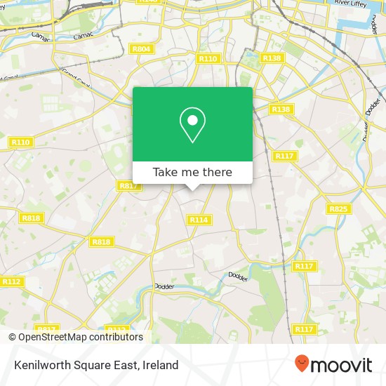 Kenilworth Square East map