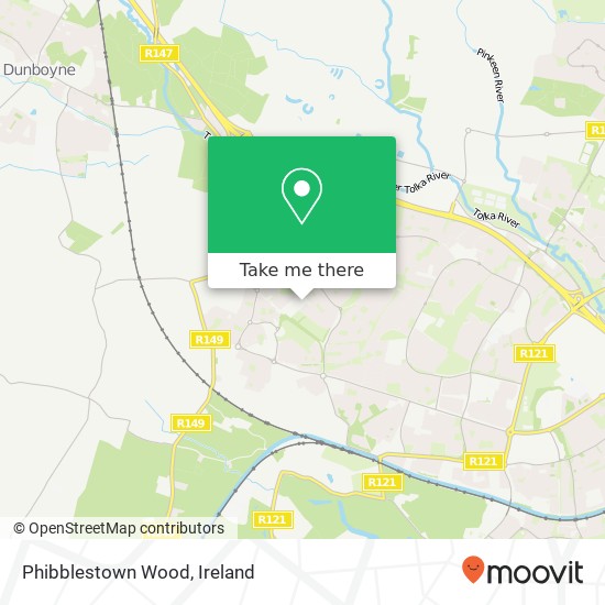Phibblestown Wood map