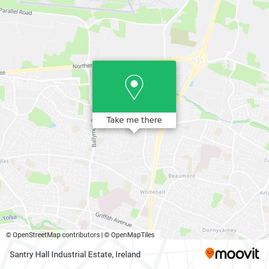 Santry Hall Industrial Estate map