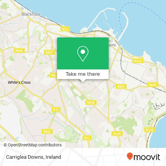 Carriglea Downs map