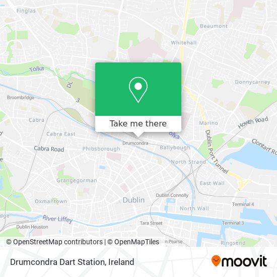 Drumcondra Dart Station map