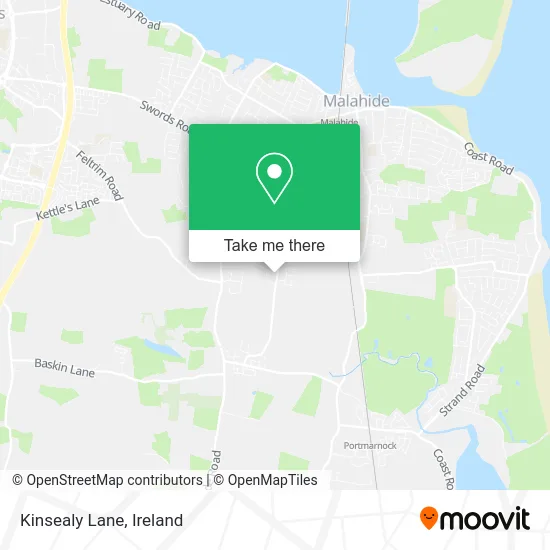 Kinsealy Lane map