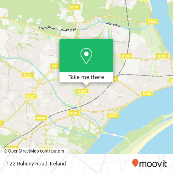 122 Raheny Road map