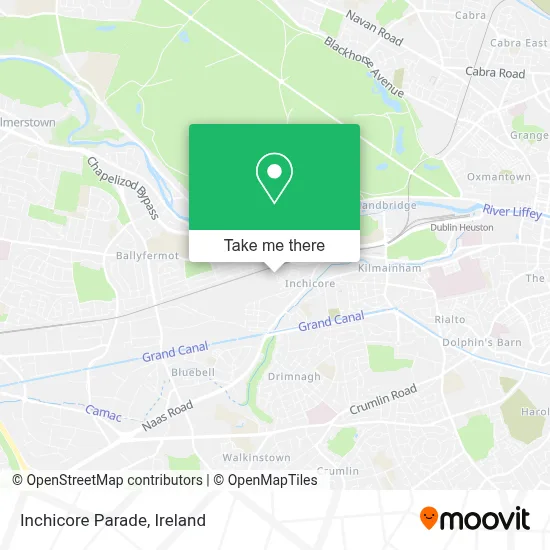 Inchicore Parade map