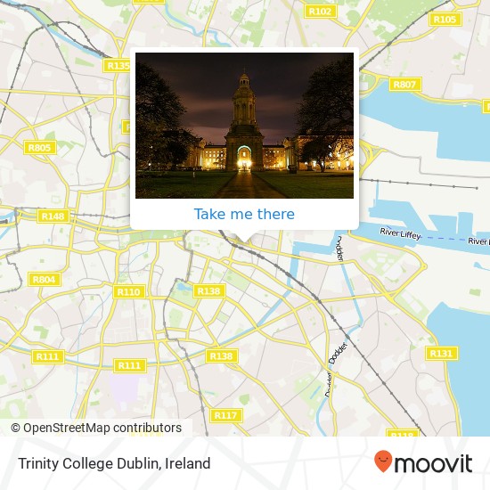 Trinity College Dublin map