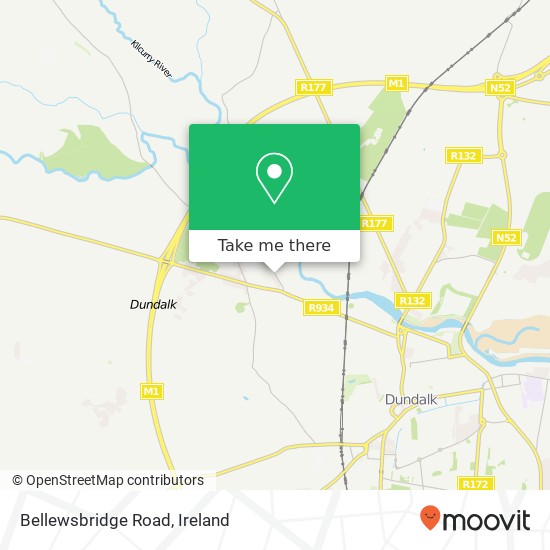 Bellewsbridge Road map