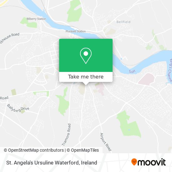 St. Angela's Ursuline Waterford map