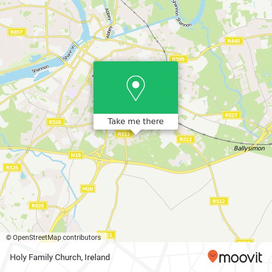 Holy Family Church map