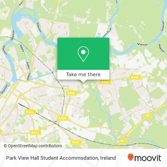 Park View Hall Student Accommodation map