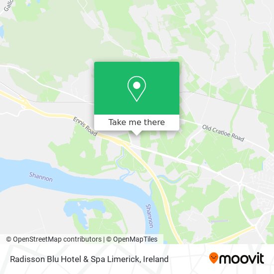 Radisson Blu Hotel & Spa  Limerick map