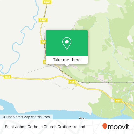 Saint John's Catholic Church Cratloe map