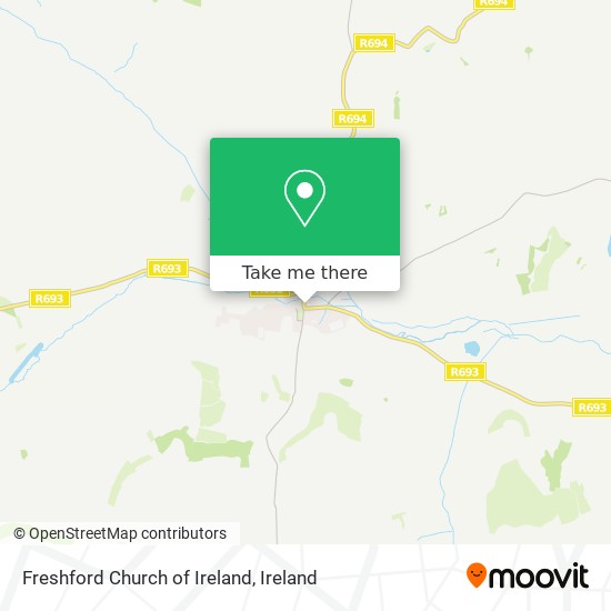 Freshford Church of Ireland map