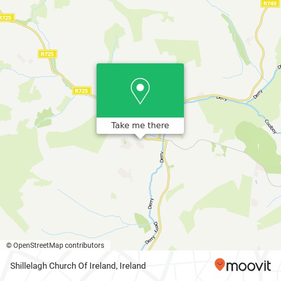 Shillelagh Church Of Ireland map