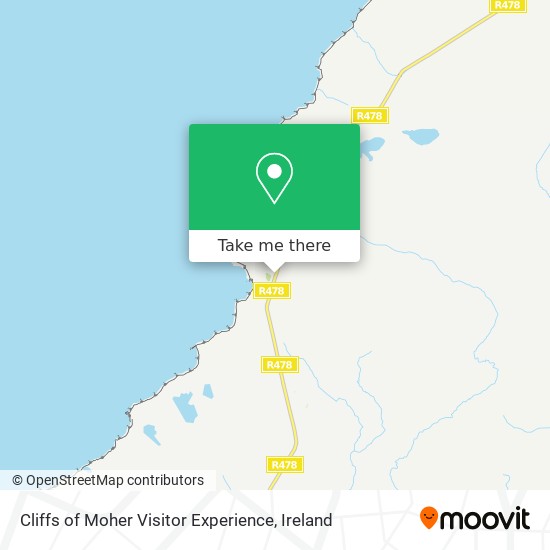 Cliffs of Moher Visitor Experience map