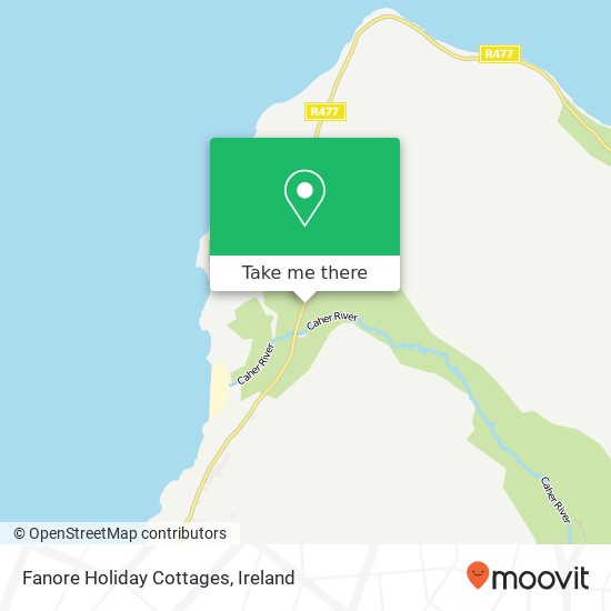 Fanore Holiday Cottages map