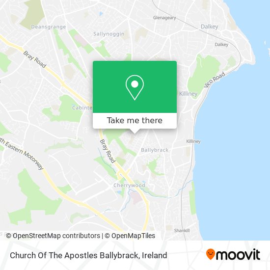 Church Of The Apostles Ballybrack map
