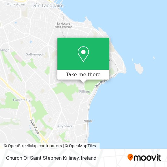 Church Of Saint Stephen Killiney map