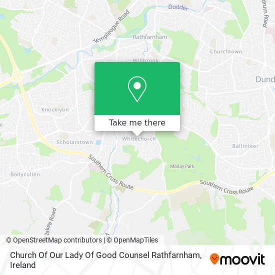 Church Of Our Lady Of Good Counsel Rathfarnham map