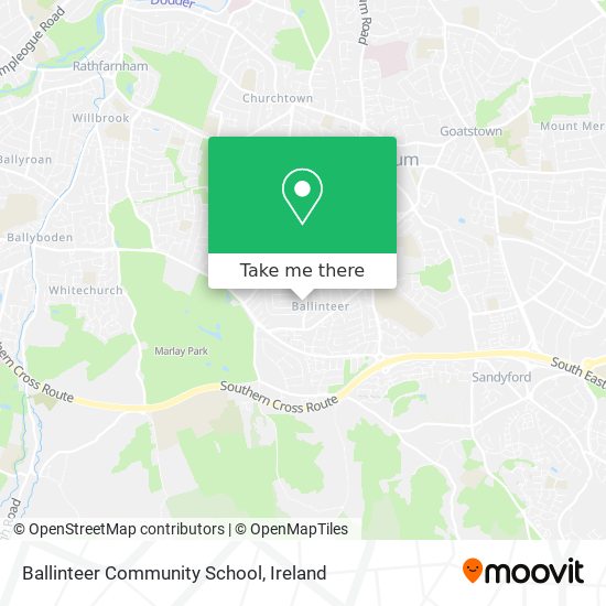 Ballinteer Community School map