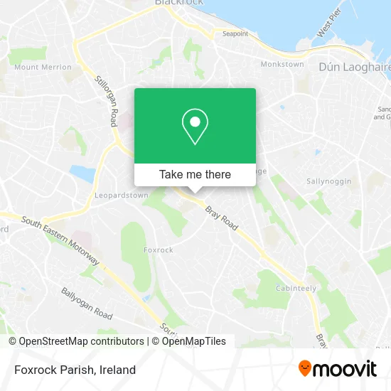 Foxrock Parish map