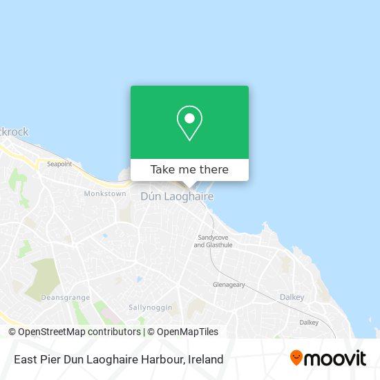 East Pier  Dun Laoghaire Harbour map