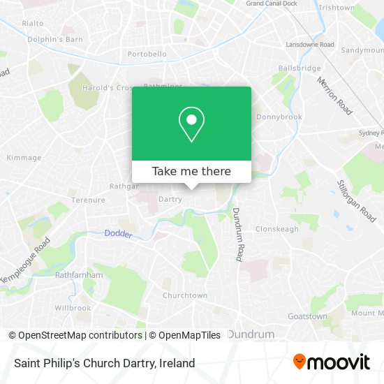 Saint Philip's Church Dartry map