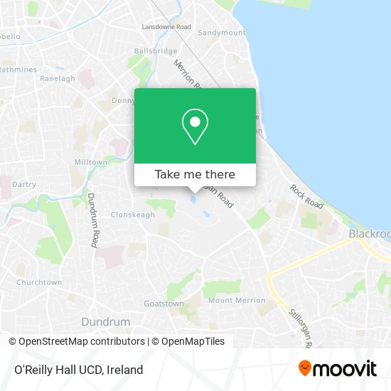 O'Reilly Hall  UCD map
