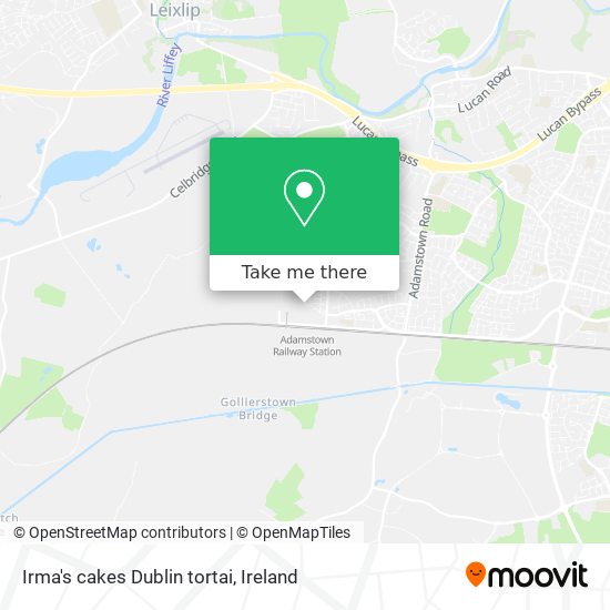 Irma's cakes Dublin tortai map