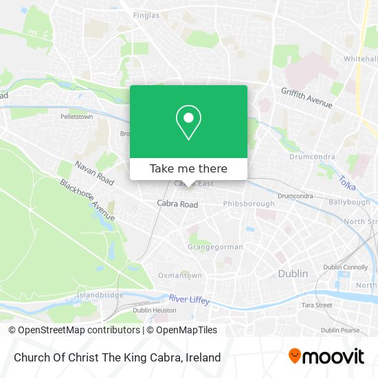 Church Of Christ The King  Cabra map