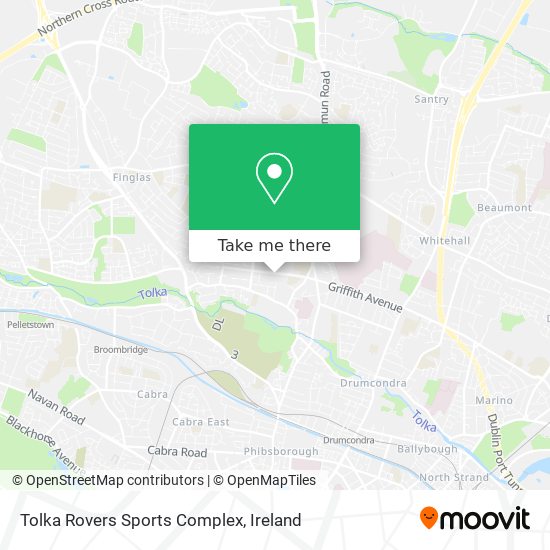 Tolka Rovers Sports Complex map