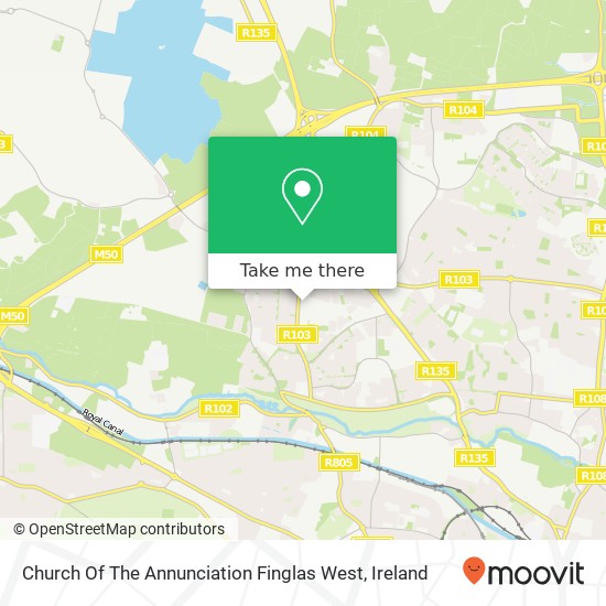 Church Of The Annunciation Finglas West map