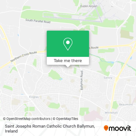 Saint Josephs Roman Catholic Church Ballymun map