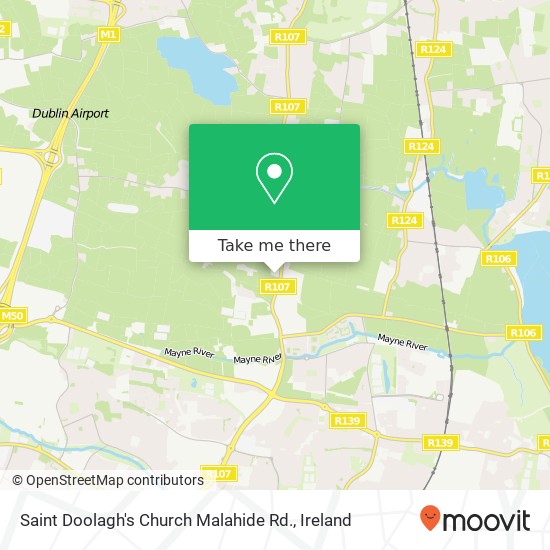 Saint Doolagh's Church Malahide Rd. map