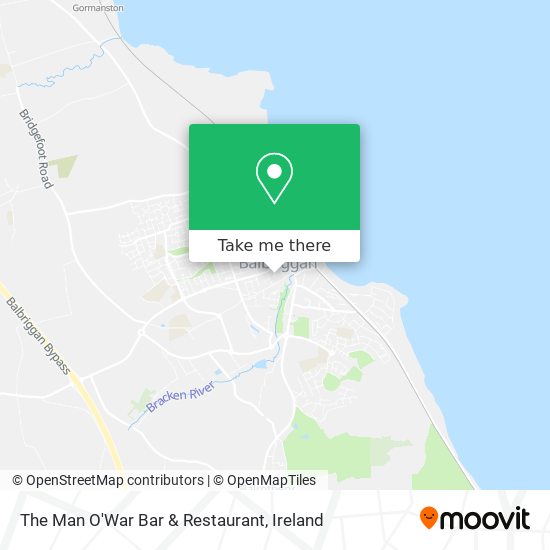 The Man O'War Bar & Restaurant map