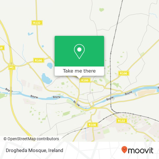 Drogheda Mosque map