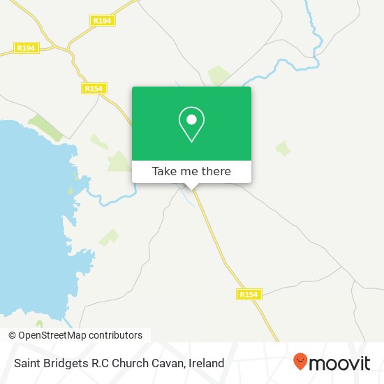 Saint Bridgets R.C Church Cavan map