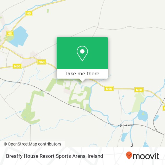 Breaffy House Resort Sports Arena map