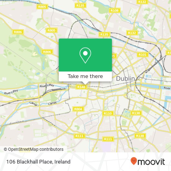 106 Blackhall Place map